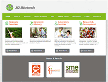 Tablet Screenshot of jqbiotech.com